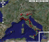 Mappa interattiva con tutte le scede delle grotte